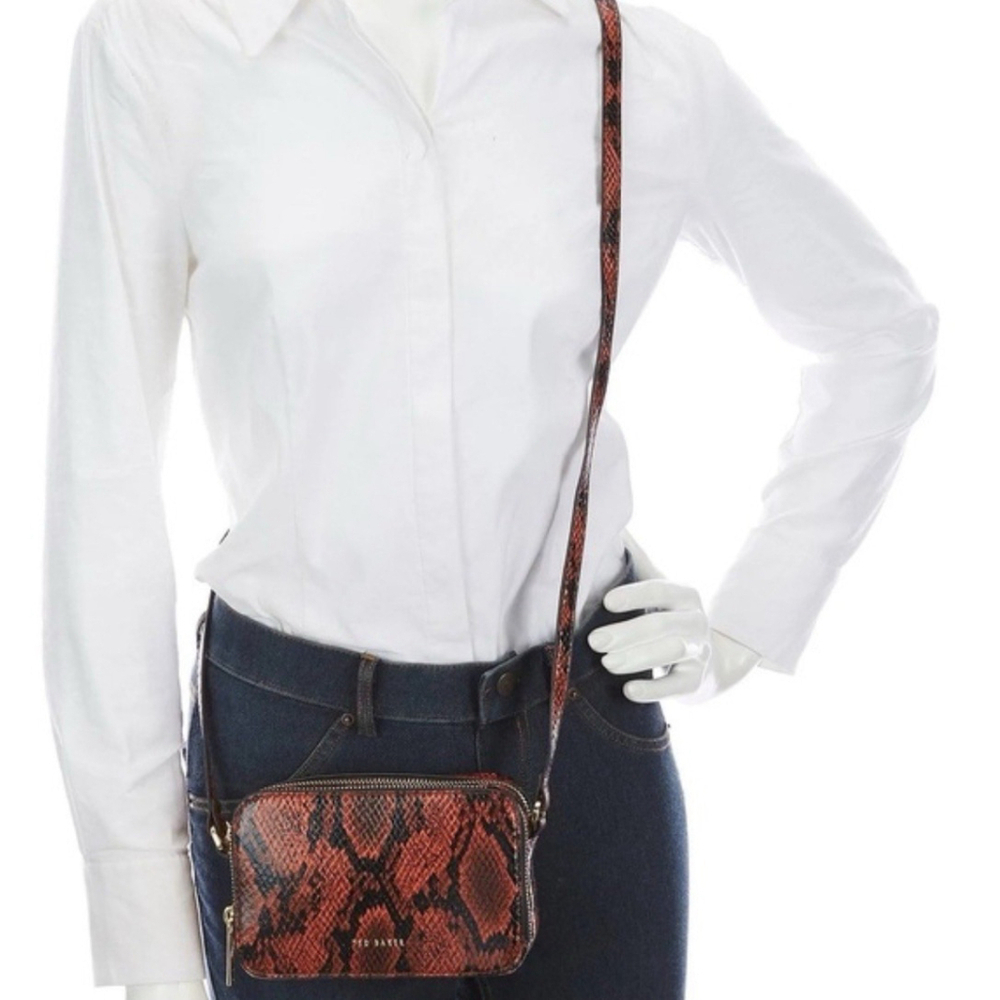 Ted Baker London Stina Camera Bag Brown Faux Leather - Picture 5 of 8